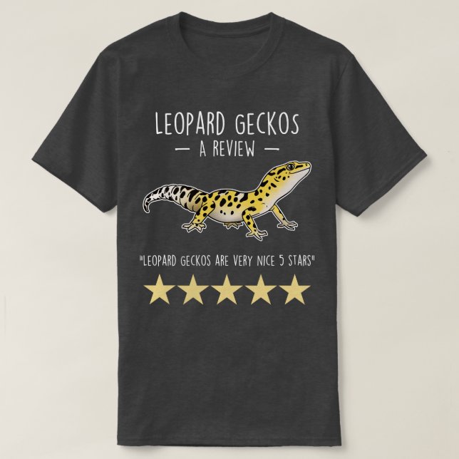 Leopard Gecko Review T-Shirt (Design Front)