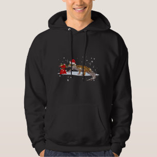 Leopard Gecko Santa Christmas Lovers Xmas Lights Hoodie