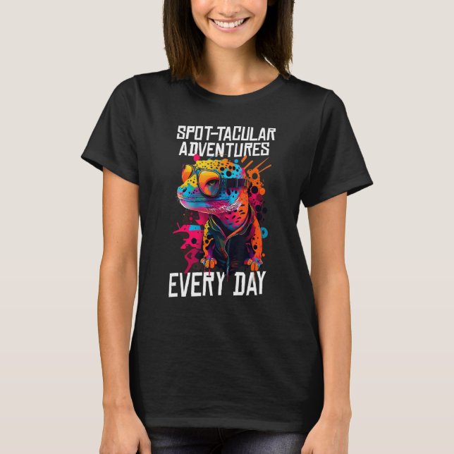 Leopard Gecko Sunglasses T-Shirt (Front)