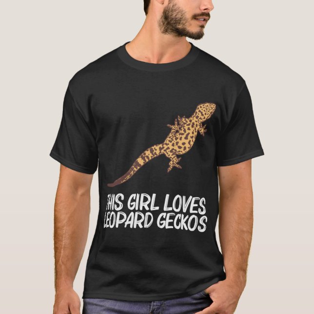 Leopard Gecko Tiny Dinosaur Lizard Animal T-Shirt (Front)