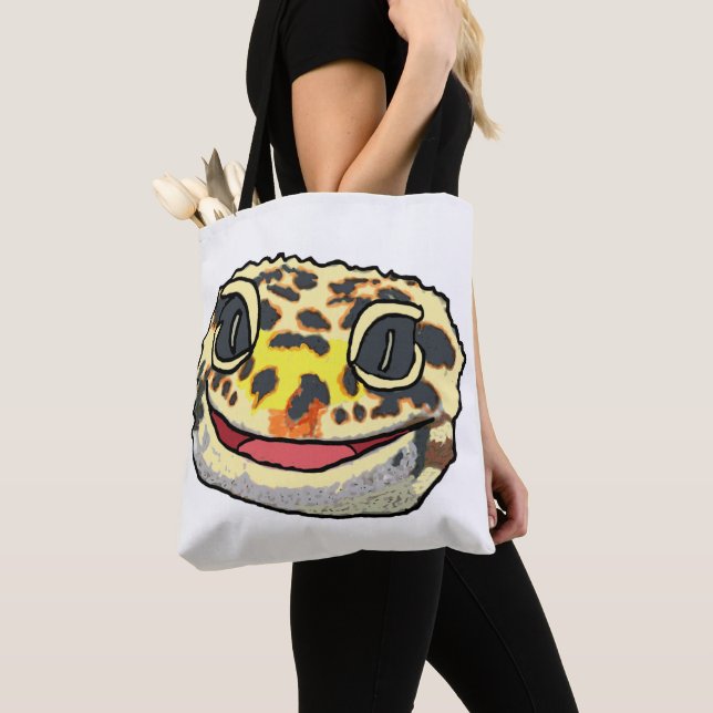 Leopard Gecko Tote Bag (Close Up)