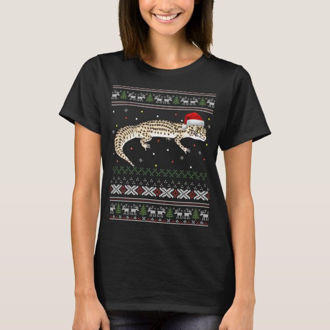 Leopard Gecko Ugly Christmas Sweater (Front)