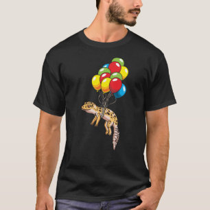 Leopard Gecko With Balloons Gift T-Shirt