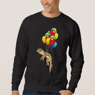 Leopard Gecko With Balloons Sweatshirt