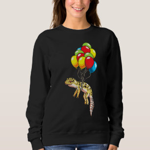 Leopard Gecko With Balloons Sweatshirt