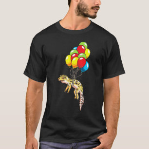 Leopard Gecko With Balloons T-Shirt