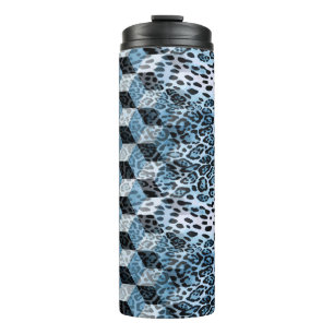Leopard Geometric, Animal Skin Design. Thermal Tumbler