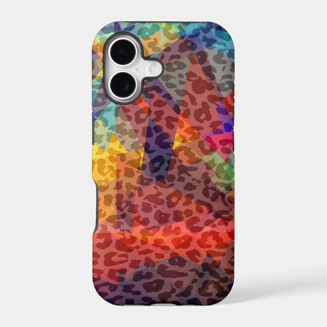 Leopard Geometric Pattern | Mosaic Abstract Art (Back)