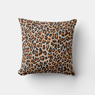 Leopard Geometrical: Patterned Illustration Cushion