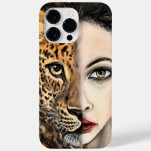 Leopard Girl iPhone Case Emotions - Painting