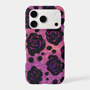 Leopard Glitter Rhinestone iPhone Case Y2K Glam