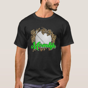 Leopard Golf Mom Life Golf Mom Mother s Day T-Shirt