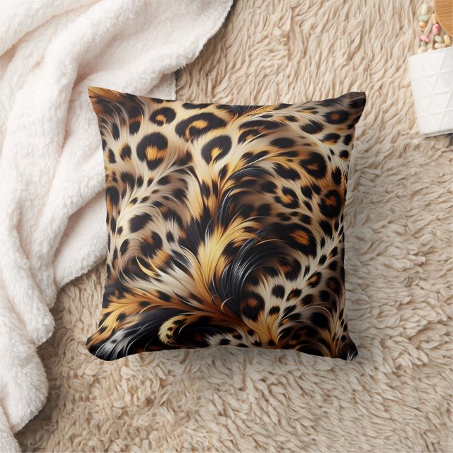 Leopard Grace: Add Wild Charm to Bedtime Cushion (Blanket)