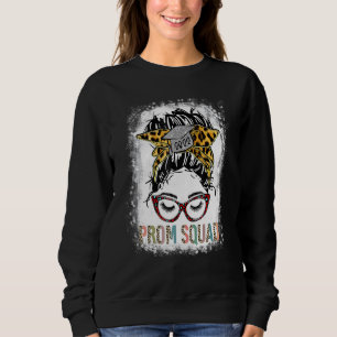 Leopard Graphic Prom Squad 2022 Senior Grad Gradua Sweatshirt