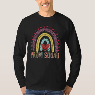 Leopard Graphic Prom Squad 2022 Senior Grad Gradua T-Shirt