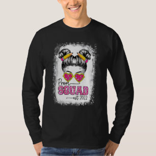 Leopard Graphic Prom Squad 2022 Senior Grad Gradua T-Shirt
