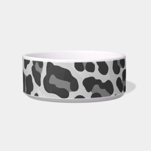 Leopard Grey and Light Grey Print Bowl