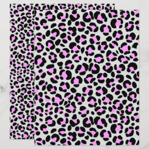 Leopard Grey Pink Black