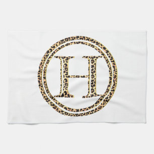 Leopard H Tea Towel