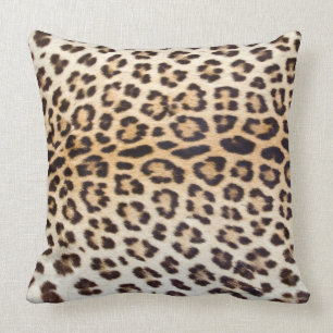 Leopard hair cushion