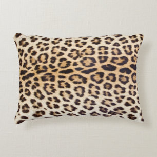 Leopard hair decorative cushion