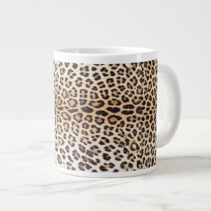 Leopard hair large coffee mug