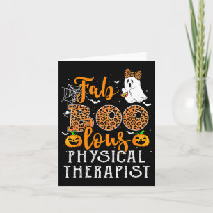 Leopard Halloween Costume For Physical Therapist F Card