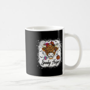 Leopard Halloween Cow Pumpkin Spooky Heifer 1 Coffee Mug