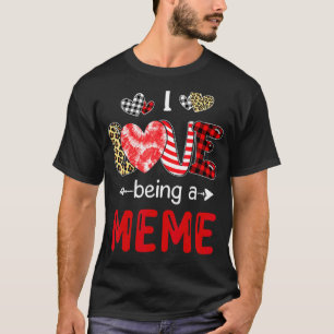 Leopard Happy Mother's Day I Love Being A Meme Buf T-Shirt