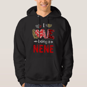 Leopard Happy Mother's Day I Love Being A Nene Buf Hoodie
