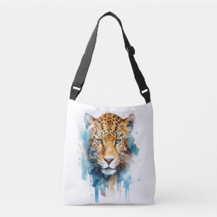Leopard head crossbody bag