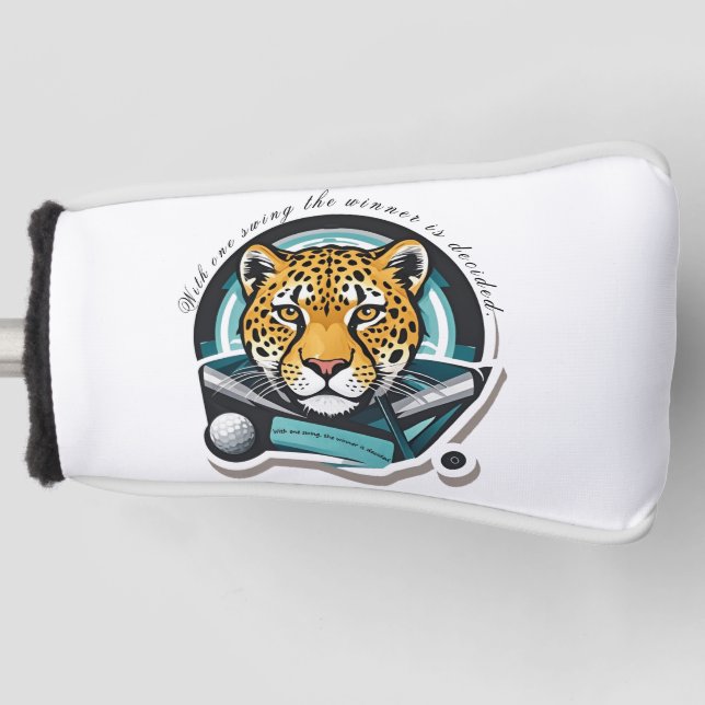 Leopard Head Golf Head Cover (Front)