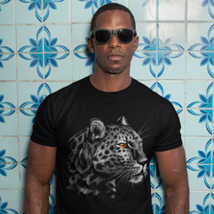 Leopard Head Graphic Animal Big Cat T-Shirt