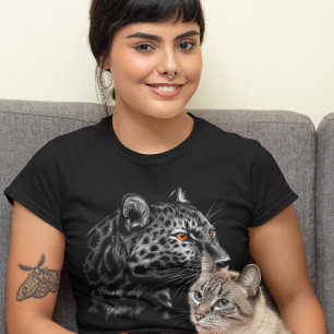 Leopard Head Graphic Animal Big Cat T-Shirt