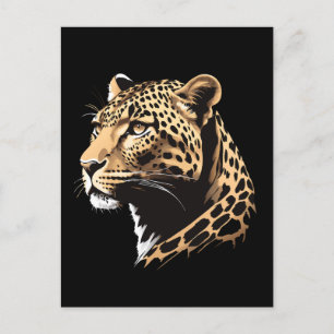 Leopard Head Postcard