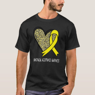 Leopard Heart Craniofacial Acceptance Awareness Ye T-Shirt