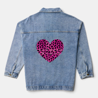 Leopard heart print jacket 