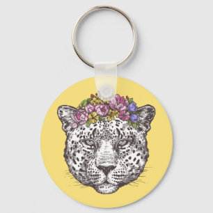 Leopard Hippie Chic Key Ring
