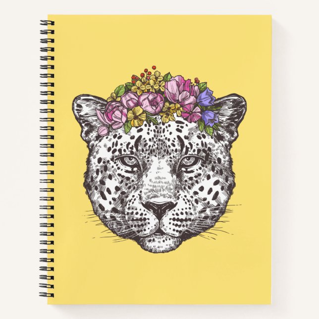 Leopard Hippie Chic Notebook (Front)