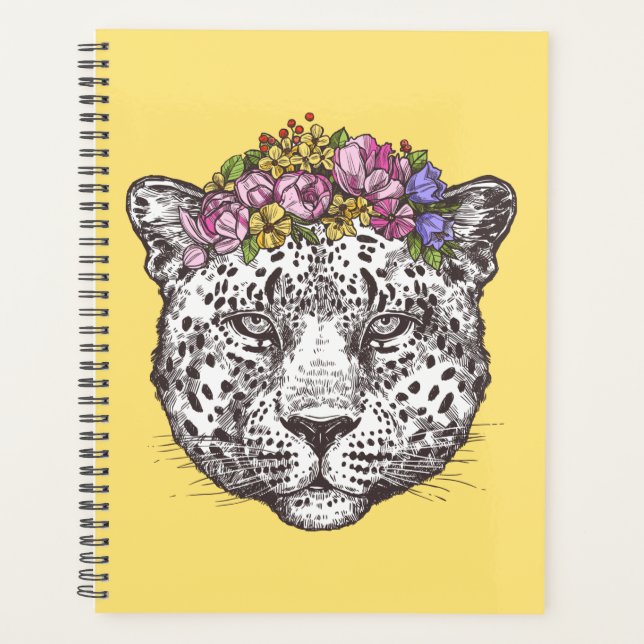 Leopard Hippie Chic Planner (Front)