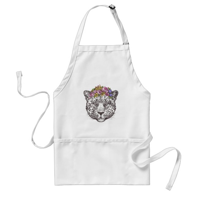 Leopard Hippie Chic Standard Apron (Front)
