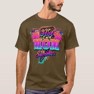 Leopard Hot Mum Summer, Mother Vacation Beach Summ T-Shirt