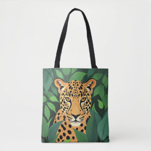 Leopard in the Jungle Tote Bag