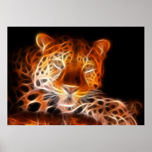 Leopard Intimidating Look Poster