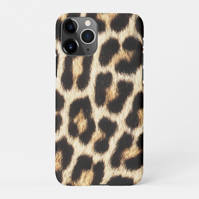 Leopard iPhone 11 ProSlim Fit Case, Glossy Case (Back)