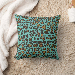 Leopard Jaguar Animal Print Pattern Cushion