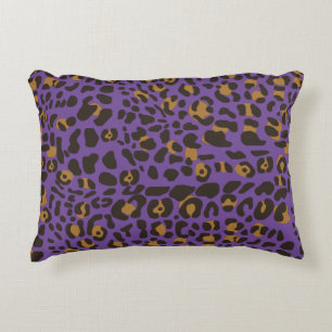 Leopard Jaguar Animal Print Pattern Decorative Cushion