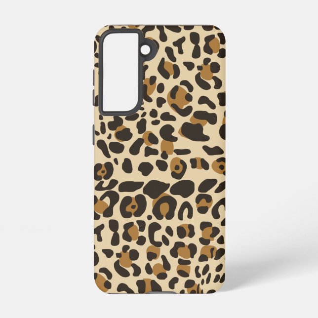 Leopard Jaguar Animal Print Pattern  Samsung Galaxy S21 Case (Back)