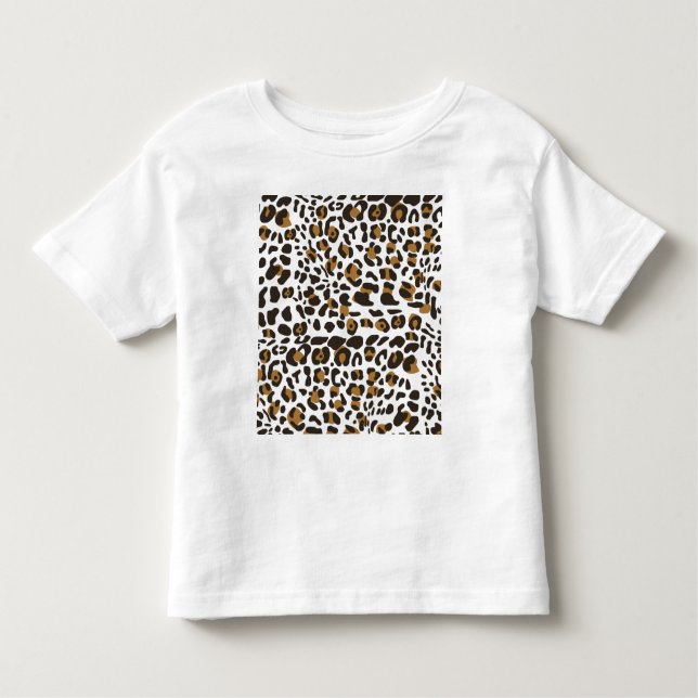 Leopard Jaguar Animal Print Pattern Toddler T-Shirt (Front)