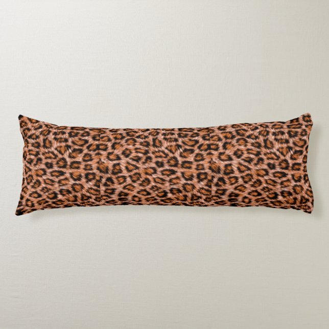 Leopard Jaguar Cat Brown Fur Pattern-24609 Body Cushion (Front)